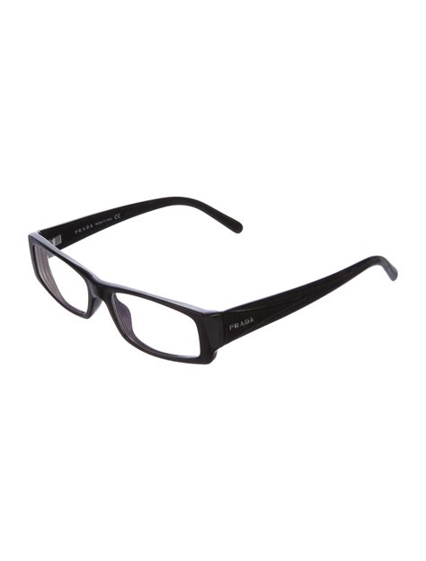 prada clear eyeglasses|prada rectangular eyeglasses.